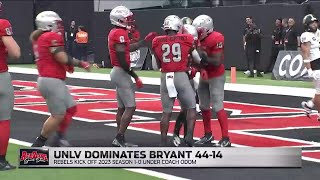 UNLV dominates Bryant in season opener 4414 [upl. by Ofloda]