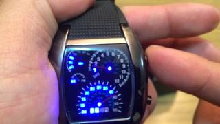 Reloj LED ULTRABYTE VELOCIMETRO Demostración [upl. by Dibbell]