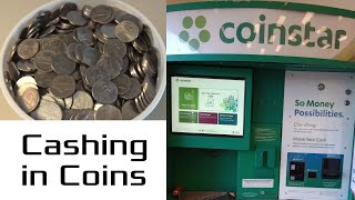 Cashing Coins at Coinstar Machine  No Fees [upl. by Anilyx451]