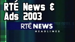 RTÉ News Headlines Weather and Ads  15 October 2003 [upl. by Ninon]