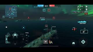 World of Warships Blitz HMS Agincourt gameplay [upl. by Yasmeen]