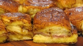 Hot Ham and Swiss Cheese Sandwiches  Lynns Recipes [upl. by Enaffit]