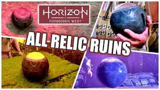 Horizon Forbidden West  All Relic Ruins Locations amp Completed  Find the Origins of the Ornaments [upl. by Dronski]