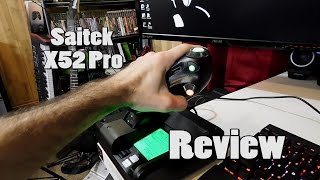 HOTAS  Saitek X52 Pro Flight Control System  Review [upl. by Jemimah830]