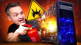 HORROR Dieser Gaming PC EXPLODIERT in unserem Test GamingSchrott [upl. by Ecirtra722]