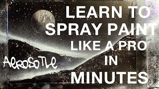 BEGINNER SPRAY PAINT ART TUTORIAL [upl. by Maidy470]