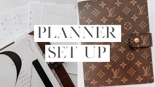 Mid Year Planner Refresh Louis Vuitton GM Agenda Set Up  Calendar amp Finance Planner [upl. by Elolcin625]