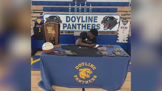 Doyline star basketball player Jamaria Clark signs with Lee College [upl. by Ayidan]