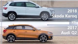 2018 Skoda Karoq vs 2017 Audi Q2 technical comparison [upl. by Nimrac]