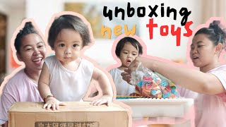 Cliff Unboxes New Toy  Cute Toddler Reacts to New Toys [upl. by Kalman]