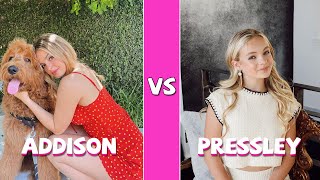 Addison Rae Vs Pressley Hosbach TikTok Dances Compilation [upl. by Airehc915]