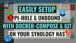 Setup Pihole With Unbound On Your Synology NAS Using DockerCompose And Git [upl. by Hsuk]