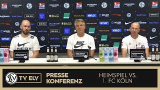 TV Elv  Pressekonferenz  SV Elversberg vs 1 FC Köln  22 [upl. by Eula]