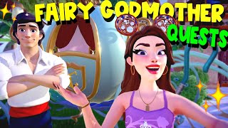 FAIRY GODMOTHER LEVEL 10 QUEST  Disney Dreamlight Valley Gameplay ✨ [upl. by Maire866]