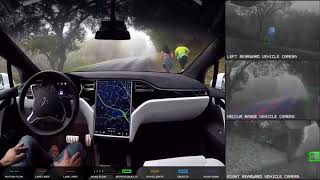 2018 Tesla Model S Autopilot Demonstration AMAZING Self Driving Car [upl. by Leodora256]