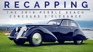 Highlights of the 2018 Pebble Beach Concours dElegance [upl. by Kayne]