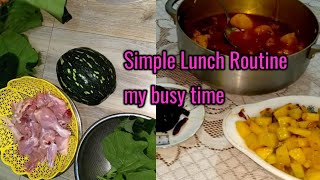 আমার দুপুরের সাধারন রান্না  My Thurs day Simple Lunch Routine Vlog 17Mukta [upl. by Ruggiero]