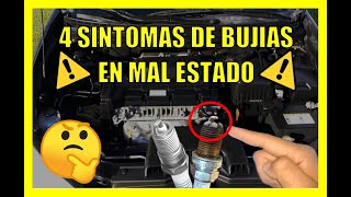 ⚠️ 4 Sintomas De BUJÍAS En Mal ESTADO 😰ASÍ Va A FALLAR Tu CARRO🛑 [upl. by Hillhouse22]