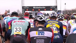 Cyclocross Middelkerke Men Elite 50fps 10 Feb 2024 [upl. by Salomone]