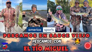 Disfrutando de la pesca en Sauce Viejo con Tío Miguel [upl. by Teufert642]