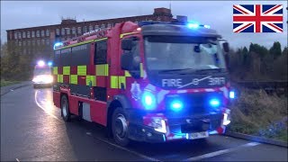 NEW Technical Rescue Unit  GMFRS Fire engine and van responding [upl. by Surtemed]