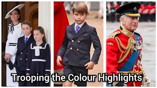 Our Trooping the Colour Highlights 2024 from Prince Louis dancing to Princess of Wales appearance [upl. by Limann]