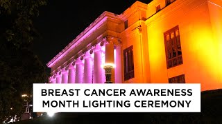 Breast Cancer Awareness Month Lighting Ceremony [upl. by Benisch]