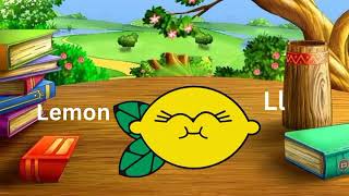 Phonics  Letter L  Letter L with phonics and vocabulary words  kids learning  Educational video [upl. by Edylc]