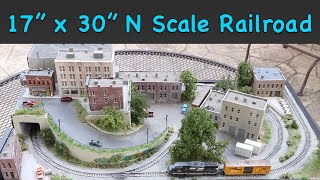 Building a 17quotx30quot N Scale Model Railroad [upl. by Olga]