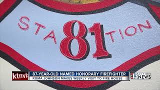 Henderson Fire Department honors quotstation momquot [upl. by Ahseinar]