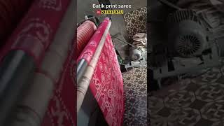 Batik print saree viralvideo shortvideo shortfeed shorts trending [upl. by Nonarb]