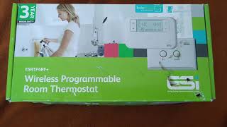 glowworm boiler and esi thermostat wireless overview  How to operate [upl. by Elleahcim807]