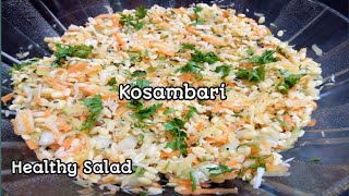 Kosambari Recipe Healthy Veg Salad  பாசிப்பருப்பு மாங்காய் தேங்காய் சலாட் Kosumalli Suvi Recipes [upl. by Hagi488]