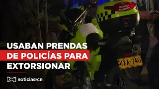 Desarticulan banca que usaba uniforme de policías para extorsionar a comerciantes [upl. by Branden]