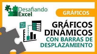 Crear GRÁFICOS DINÁMICOS con BARRAS DE DESPLAZAMIENTO  Gráficos en Excel 4 [upl. by Malo]