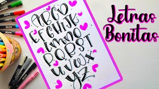 ✍🏽APRENDE LETRAS BONITAS Y FÁCILES💕✍🏽Abecedarios Títulos Bonitos😊 [upl. by Matless468]