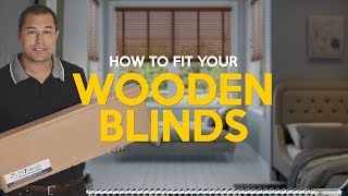 How to fit Wooden blinds [upl. by Wahs807]