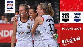 FIH Hockey Pro League 202223 Germany vs USA Women Game 1  Highlights [upl. by Yntirb793]