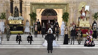 Siracusa 2022 DolceampGabbana Alta Moda Fashion Show in Piazza del Duomo [upl. by Olen501]