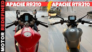 Finally 2024 TVS Apache RTR 310 Vs TVS Apache RR 310 Comparison  Best Kaun Hai [upl. by Enetsirk]