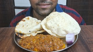 EATING PANEER TIKKA MASALA BUTTER NAAN PAPAD ONION  ASMR MUKBANG VIDEO SHOW CHALLENGE BIGBITES [upl. by Riggins]