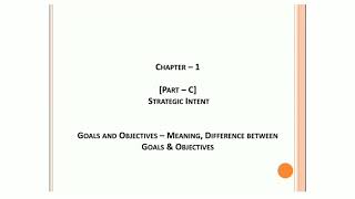 Goals and Objectives meaning differences between goals ampobjectives part c 40 [upl. by Adel]