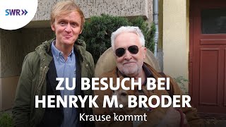 Zu Besuch bei Henryk M Broder  SWR Krause kommt [upl. by Seton]