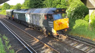 Class 50  20  50008 ‘Thunderer’  20007  Hanson amp Hall  Class 20 189 Ltd [upl. by Abey]