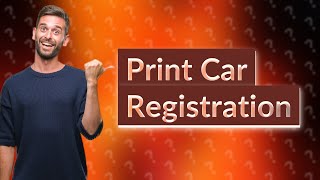 Can I print my car registration online Texas [upl. by Jonna]