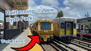 Railfanning  New Hyde Park ft Plasser amp EpicLew282 [upl. by Fidel769]