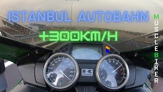 TOP SPEED AUTOBAHN RIDE 300KMH  KAWASAKI ZX14R [upl. by Hbahsur]