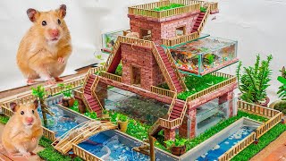 Build Hamster Maze  DIY Mini Brick Hamster House [upl. by Ynnhoj526]