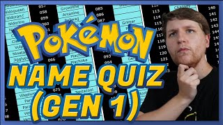 Pokemon Quiz Naming All Gen 1 Pokemon 1151 [upl. by Cohla133]