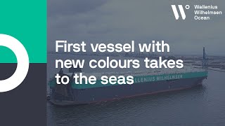 First vessel with new colours takes to the seas [upl. by Close]